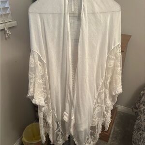 Boho white & lace cover-up. Very light for summer.